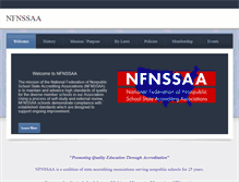 Tablet Screenshot of nfnssaa.com
